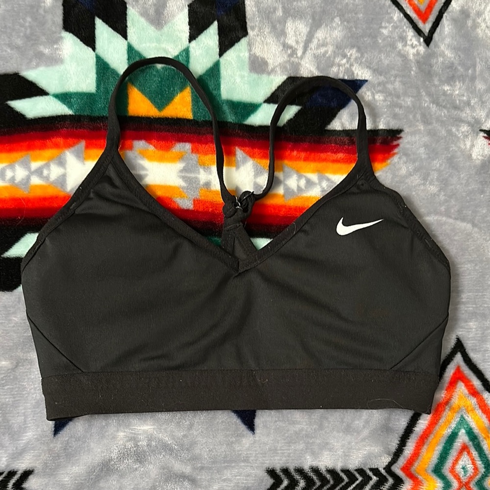 Nike Black Racerback Sports Bra with Compression Fit